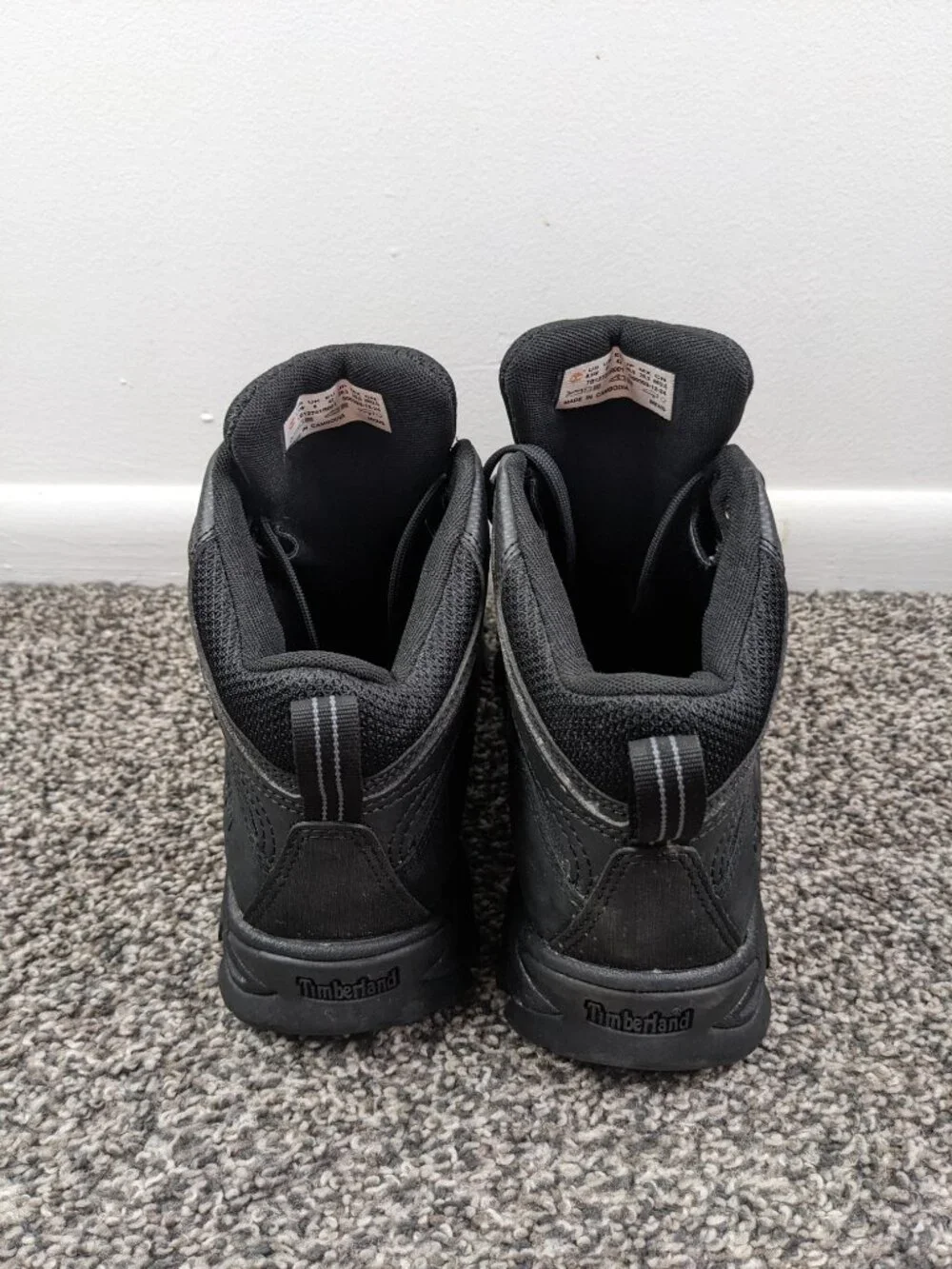 Timberland Boots Mens Size 8.5 Black Mt Maddsen Hiking Timberdry Waterproof